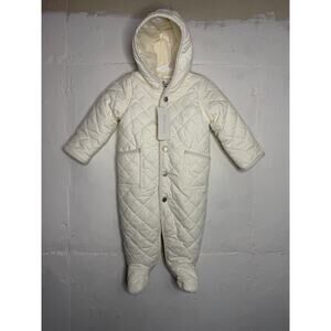 NEW Polo Ralph Lauren Baby Water-Repellent Hooded Barn Pramsuit 0-6 Mo